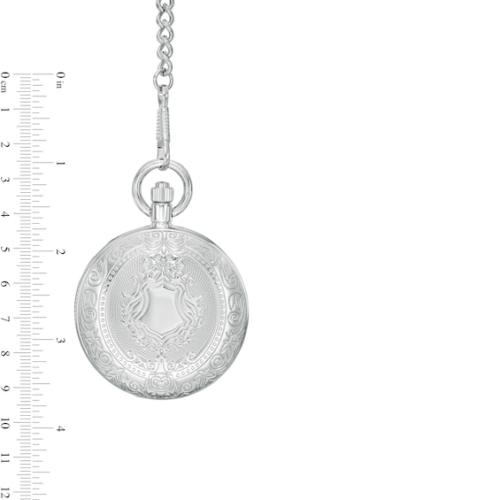 Men's James Michael Mechanical Pocket Watch with Two-Tone Skeleton Dial (Model: Pma181003Z)