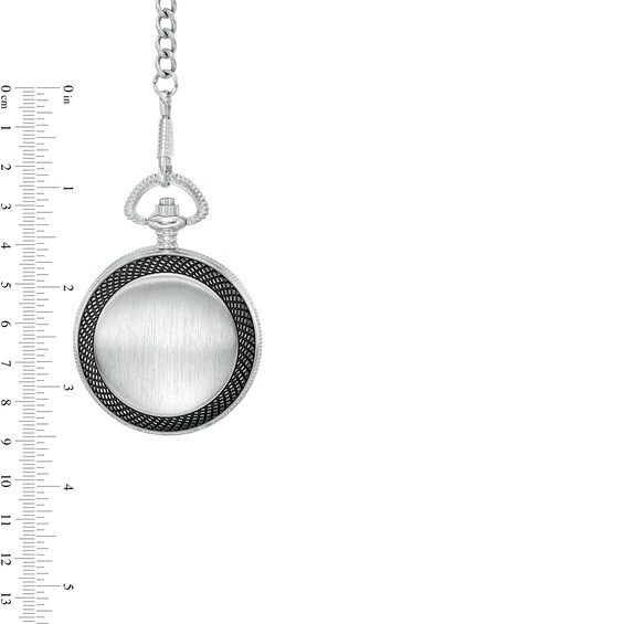 Men's James Michael Pocket Watch with Black Dial (Model: Pda181007)