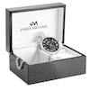 Thumbnail Image 1 of Men's James Michael Pocket Watch with Black Dial and Black Pouch (Model: PQA181125P)