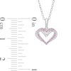 Thumbnail Image 2 of The Kindred Heart from Vera Wang Love Collection Sapphire and 1/20 CT. T.W. Diamond Pendant in Sterling Silver - 19"