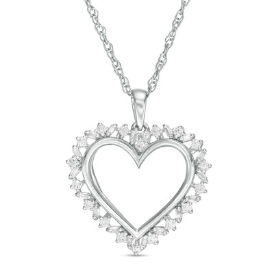 Zales heart pendant necklaces slide seller