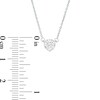 Thumbnail Image 3 of Zales Private Collection 1/2 CT. Certified Diamond Solitaire Necklace in 14K White Gold (F/I1)
