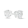 Zales Private Collection 1 CT. T.W. Certified Diamond Solitaire Stud Earrings in 14K White Gold (F/I1)