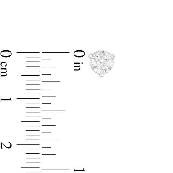 Zales Private Collection 1 CT. T.w. Certified Diamond Solitaire Stud Earrings in 14K White Gold (F/I1)