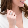 Thumbnail Image 2 of 2 CT. T.W. Baguette and Round Composite Diamond Pear-Shaped Ring in 10K White Gold