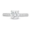 Celebration Ideal 1 CT. T.W. Certified Diamond Engagement Ring in 14K White Gold (I/I1)