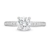 Thumbnail Image 4 of Celebration Ideal 1 CT. T.W. Certified Diamond Engagement Ring in 14K White Gold (I/I1)