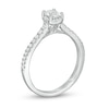 Thumbnail Image 2 of Zales Private Collection 5/8 CT. T.W. Certified Oval Diamond Engagement Ring in 14K White Gold (F/SI2)