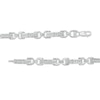 Thumbnail Image 3 of 1/4 CT. T.W. Diamond Bar "X" Link Bracelet in Sterling Silver - 7.5"