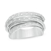 Thumbnail Image 1 of 1/4 CT. T.W. Diamond Layered Multi-Row Ring in Sterling Silver