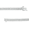 Thumbnail Image 3 of 1 CT. T.W. Diamond Duos Line Bracelet in Sterling Silver - 7.5"