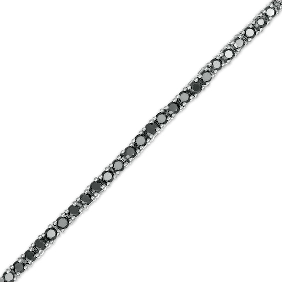 3 CT. T.w. Black Diamond Tennis Bracelet in Sterling Silver - 7.5"