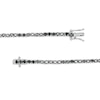 Thumbnail Image 3 of 3 CT. T.W. Black Diamond Tennis Bracelet in Sterling Silver - 7.5"