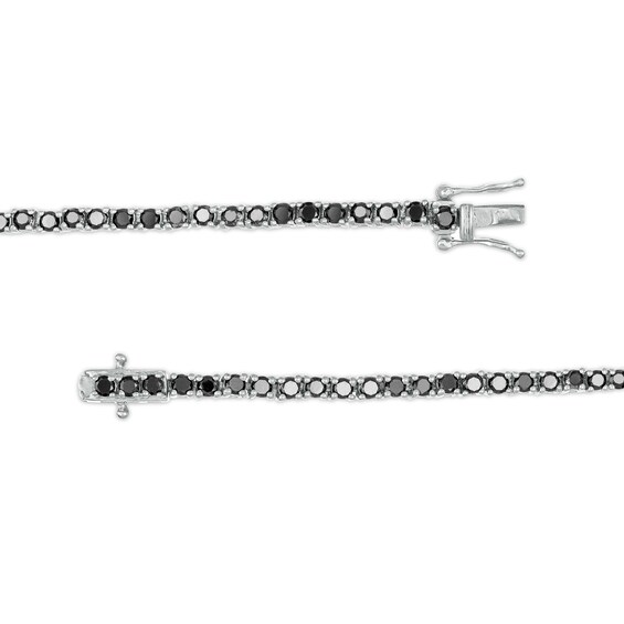 3 CT. T.w. Black Diamond Tennis Bracelet in Sterling Silver - 7.5"