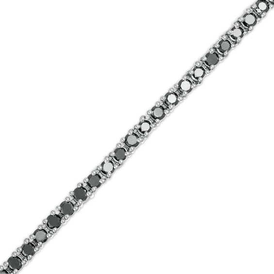5 CT. T.w. Black Diamond Tennis Bracelet in Sterling Silver - 7.5"