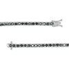 Thumbnail Image 3 of 5 CT. T.W. Black Diamond Tennis Bracelet in Sterling Silver - 7.5"
