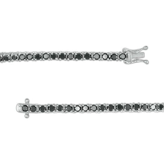 5 CT. T.w. Black Diamond Tennis Bracelet in Sterling Silver - 7.5"
