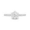 Thumbnail Image 3 of Enchanted Disney Tinker Bell 3/4 CT. T.W. Diamond Hexagon Frame Engagement Ring in 14K Two-Tone Gold