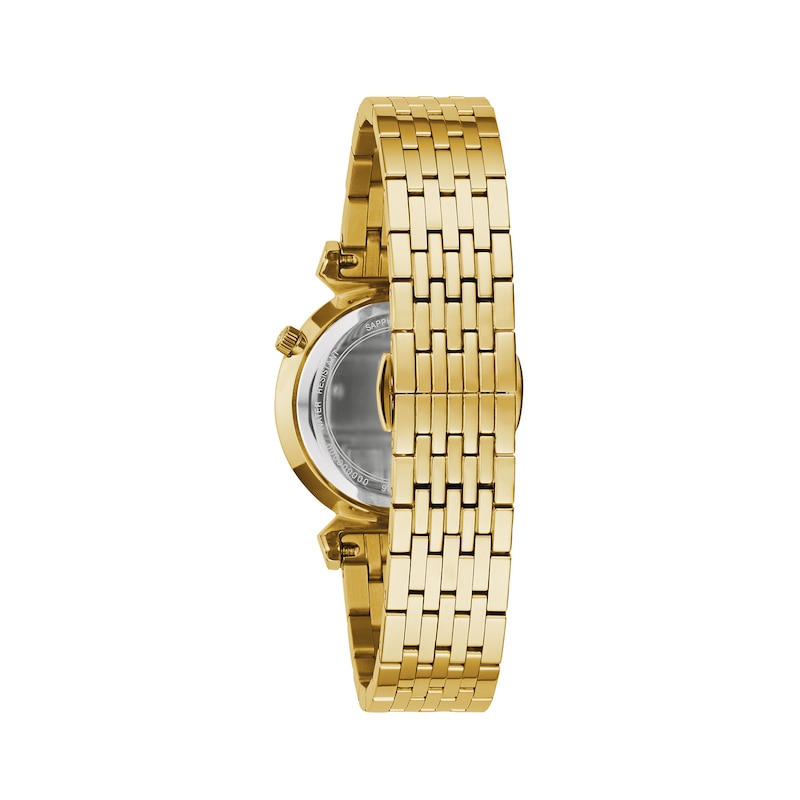 Main Image 3 of Ladies' Bulova Regatta Gold-Tone Watch with White Dial (Model: 97L161)