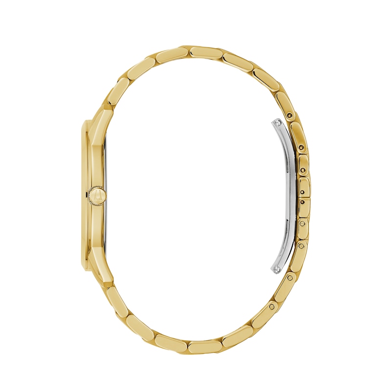 Main Image 2 of Men's Bulova Sutton Diamond Accent Gold-Tone Watch with Champagne Dial (Model: 97D123)