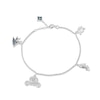 Thumbnail Image 1 of Collector's Edition Enchanted Disney Cinderella Blue Topaz and Diamond Bracelet in Sterling Silver and 10K Rose Gold