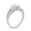 1-3/4 CT. T.W. Diamond Past Present Future® Double Row Engagement Ring in 14K White Gold
