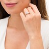 Thumbnail Image 2 of Celebration Ideal 1-1/3 CT. T.W. Certified Diamond Frame Vintage-Style Engagement Ring in 14K White Gold (I/I1)