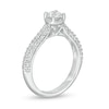 Thumbnail Image 2 of Zales Private Collection 7/8 CT. T.W. Certified Diamond Frame Engagement Ring in 14K White Gold (F/I1)