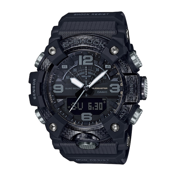 Men's Casio G-Shock Master of G Black Strap Watch with Black Dial (Model: Ggb100-1B)