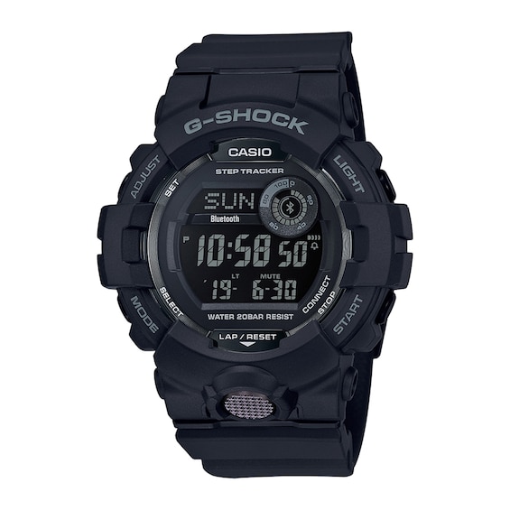Men's Casio G-Shock Power Trainer Resin Strap Watch with Black Dial (Model: Gbd800-1B)