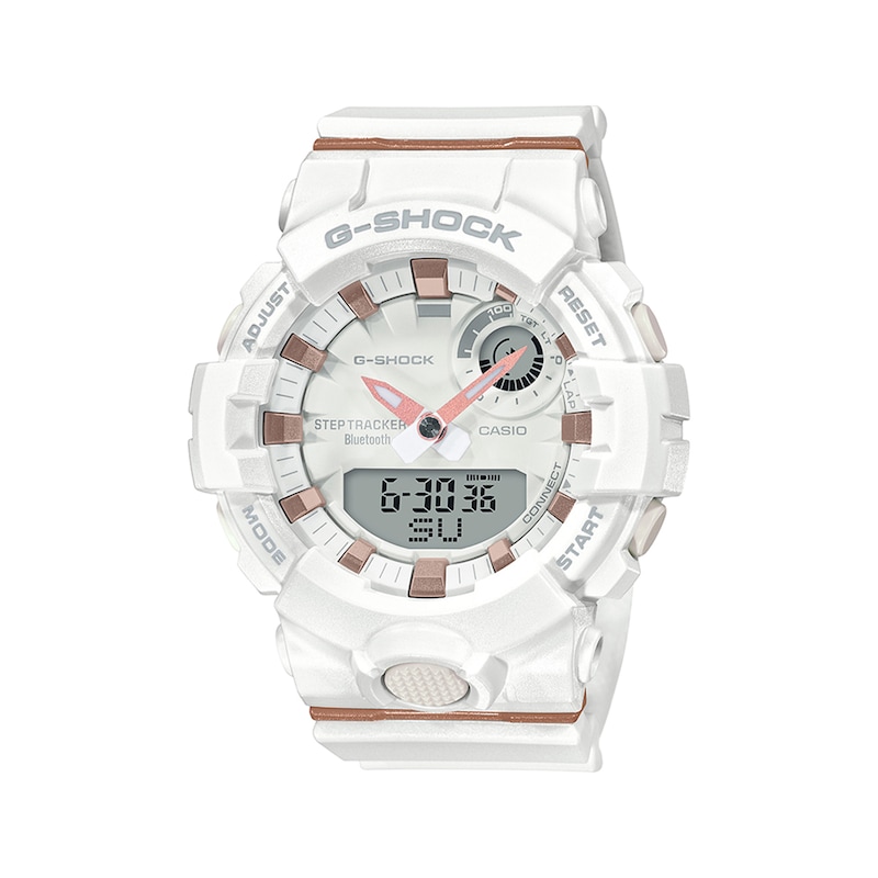 Main Image 1 of Ladies’ Casio G-Shock S Series White Strap Watch with White Dial (Model: GMAB800-7A)