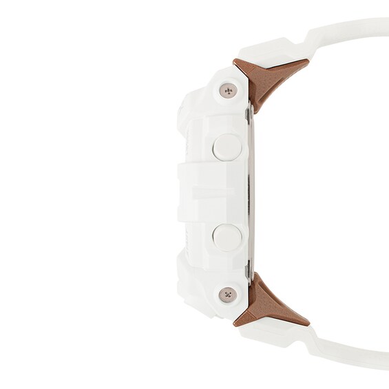 Ladies’ Casio G-Shock S Series White Strap Watch with White Dial (Model: Gmab800-7A)