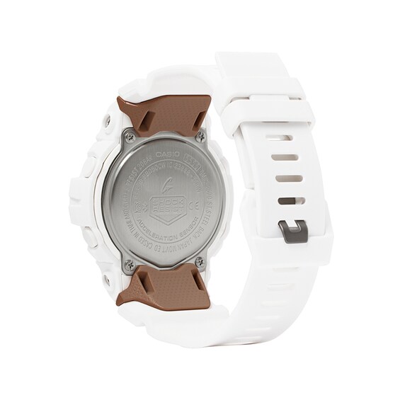 Ladies’ Casio G-Shock S Series White Strap Watch with White Dial (Model: Gmab800-7A)