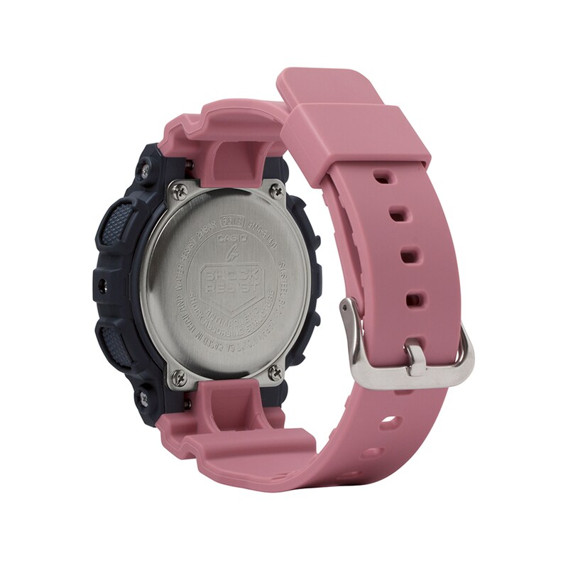 Ladies' Casio G-Shock S Series Pink Resin Strap Watch with Black Dial  (Model: GMAS140-4A)