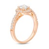 Thumbnail Image 3 of 1-1/2 CT. T.W. Diamond Cushion Frame Engagement Ring in 14K Rose Gold