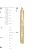 Thumbnail Image 2 of 35.0mm Diamond-Cut Tube Hoop Earrings in 10K Gold