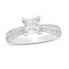 Celebration Ideal 1-1/5 CT. T.W. Certified Princess-Cut Diamond Engagement Ring in 14K White Gold (I/I1)