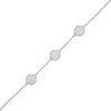 Thumbnail Image 1 of 1/5 CT. T.W. Composite Diamond Triple Circle Station Bracelet in 10K White Gold