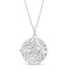 Thumbnail Image 1 of 1/10 CT. T.W. Composite Diamond Multi-Row Star Outline Locket in Sterling Silver