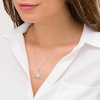 Thumbnail Image 2 of 1/4 CT. T.W. Composite Diamond Snowflake Pendant in Sterling Silver