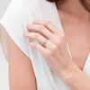 Thumbnail Image 2 of 1/6 CT. T.W. Composite Diamond Frame Vintage-Style Promise Ring in Sterling Silver