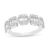 Thumbnail Image 1 of 1 CT. T.W. Baguette and Round Diamond Composite Five Stone Ring in 10K White Gold