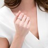 Thumbnail Image 2 of 1 CT. T.W. Baguette and Round Diamond Composite Five Stone Ring in 10K White Gold