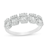 Thumbnail Image 0 of 3/4 CT. T.W. Baguette and Round Diamond Composite Five Stone Ring in 10K White Gold