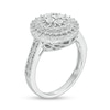 Thumbnail Image 3 of 1/4 CT. T.W. Composite Oval Diamond Promise Ring in Sterling Silver