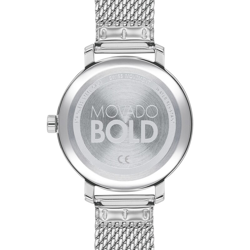 Main Image 3 of Ladies' Movado Bold® Multi-Color Crystal Accented Watch with Silver-Tone Dial (Model: 3600698)