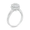 Thumbnail Image 3 of 7/8 CT. T.W. Composite Diamond Frame Crossover Shank Engagement Ring in 14K White Gold