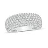 Thumbnail Image 1 of 1 CT. T.W. Diamond Multi-Row Ring in 10K White Gold