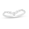 Thumbnail Image 1 of 1/4 CT. T.W. Diamond Graduated Chevron Anniversary Band in 14K White Gold