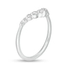 Thumbnail Image 3 of 1/4 CT. T.W. Diamond Graduated Chevron Anniversary Band in 14K White Gold